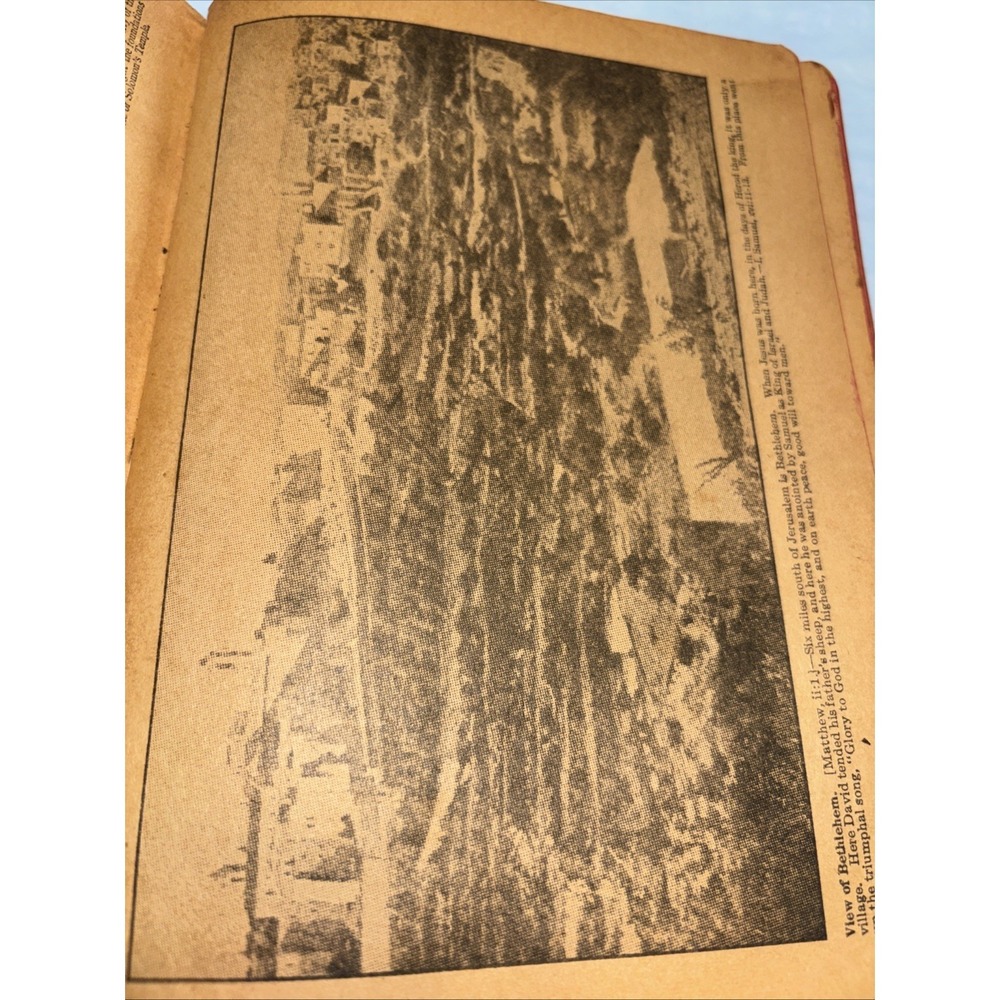 Rare 1920s - 30's Self Pronouncing KJV Holy Bible Red Edges Study Reference - Picture 6 of 15